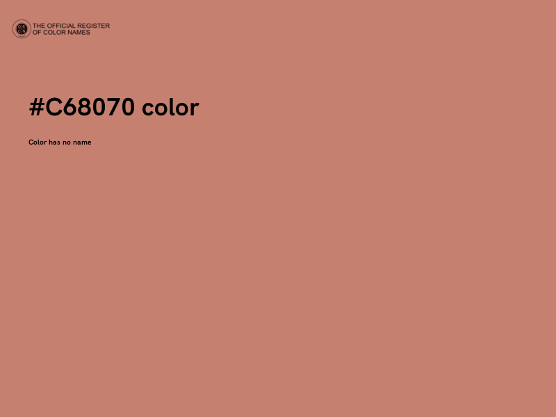 #C68070 color image