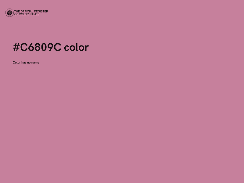 #C6809C color image