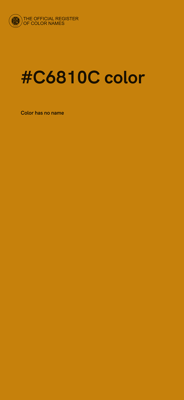 #C6810C color image