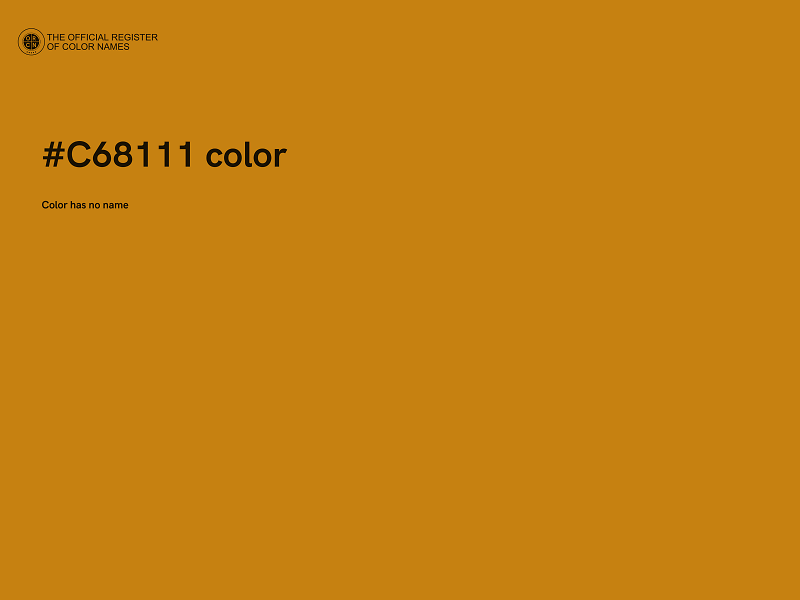 #C68111 color image