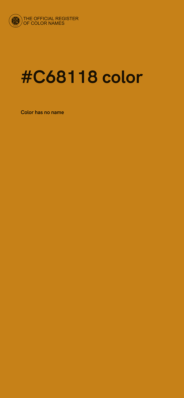 #C68118 color image
