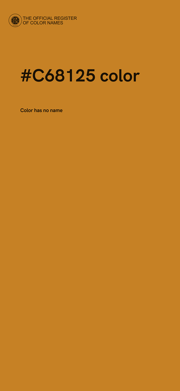 #C68125 color image