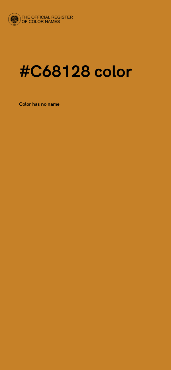 #C68128 color image