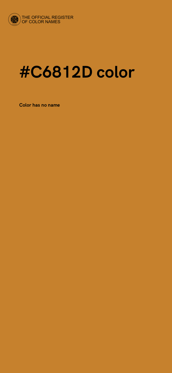 #C6812D color image