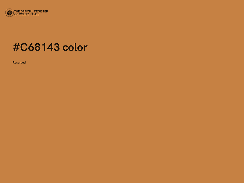 #C68143 color image