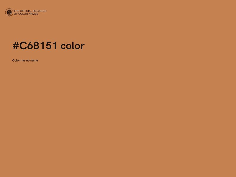 #C68151 color image