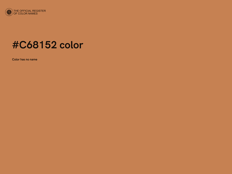 #C68152 color image