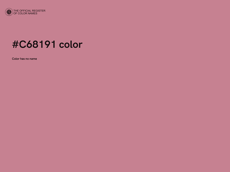 #C68191 color image