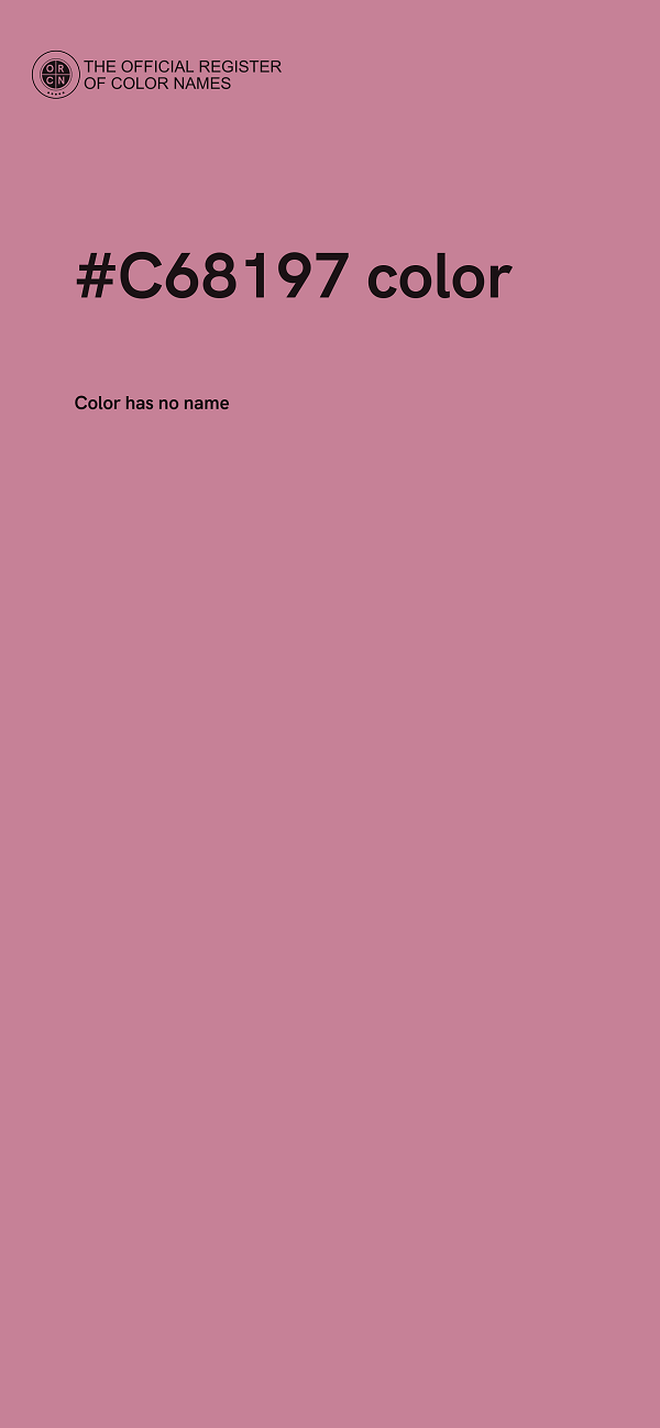 #C68197 color image