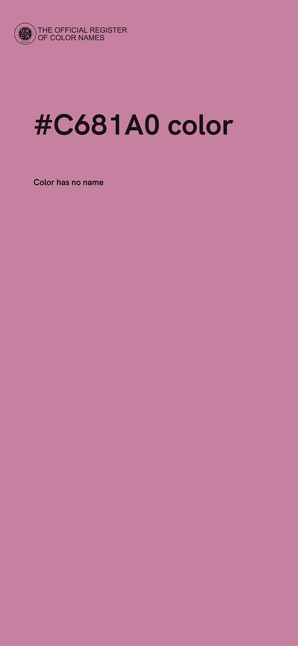 #C681A0 color image