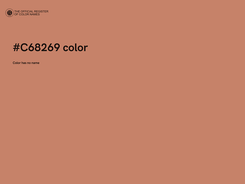 #C68269 color image