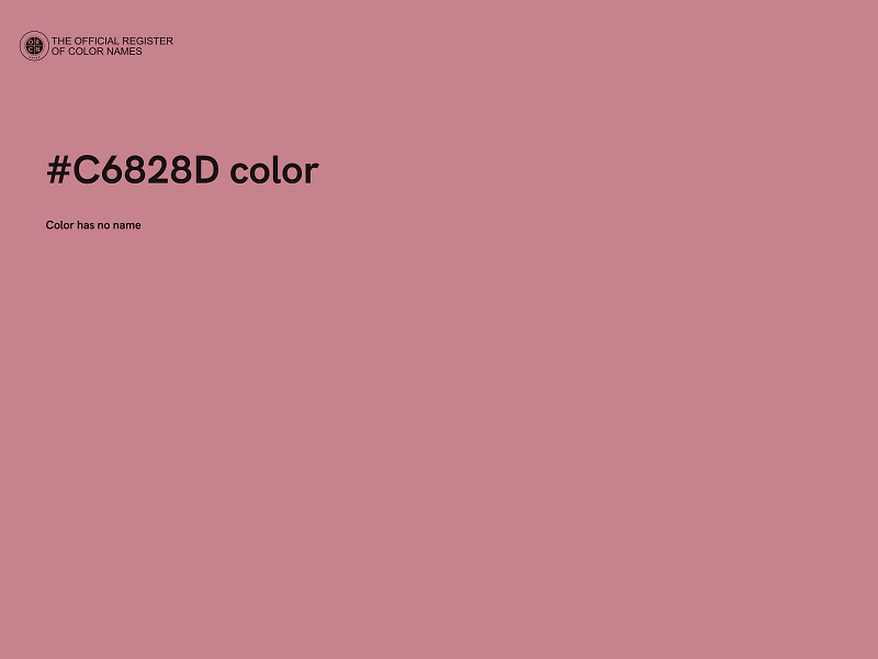 #C6828D color image