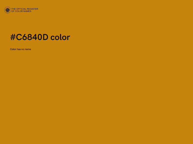 #C6840D color image