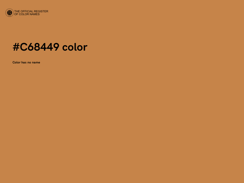 #C68449 color image