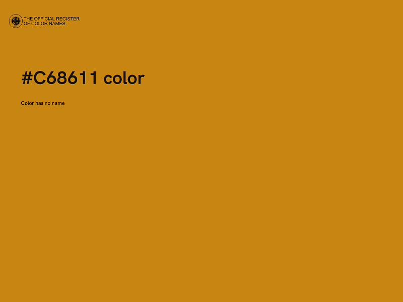 #C68611 color image