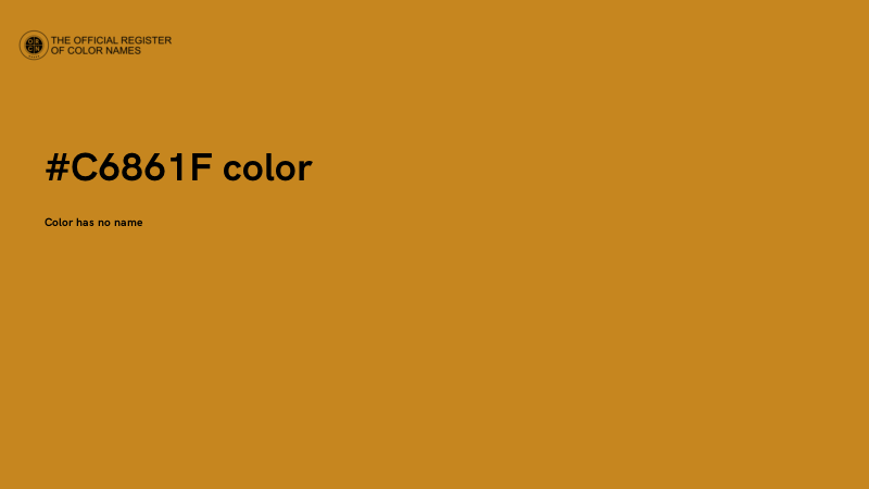 #C6861F color image