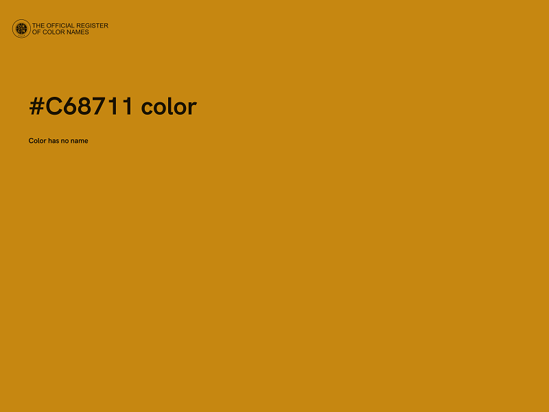 #C68711 color image