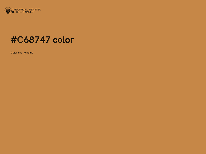 #C68747 color image