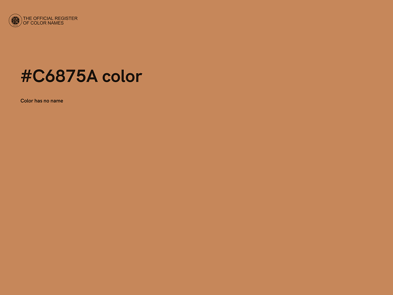 #C6875A color image