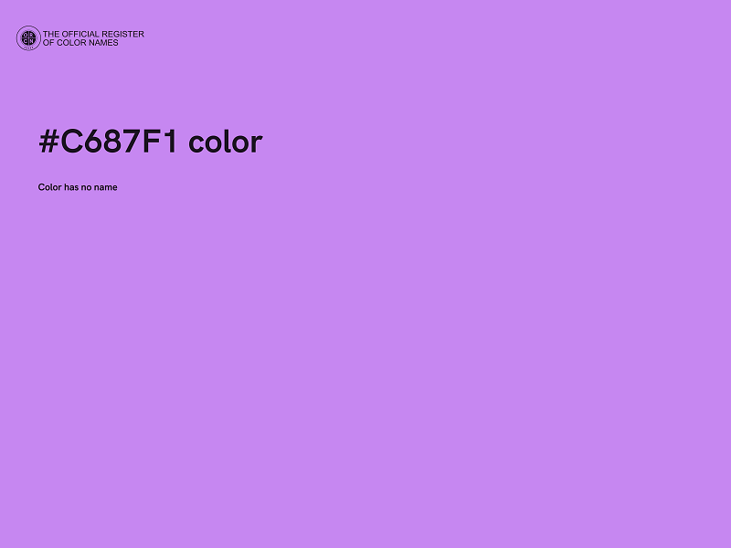 #C687F1 color image