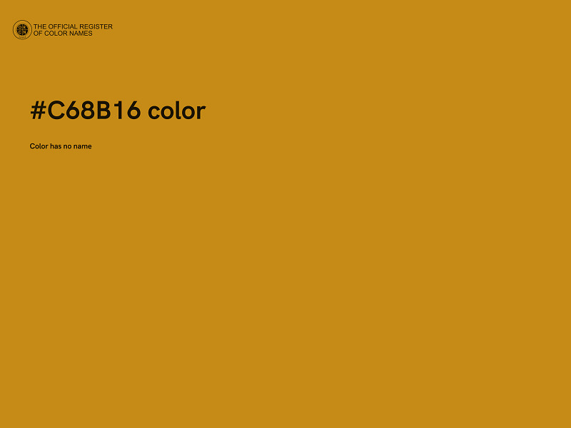 #C68B16 color image