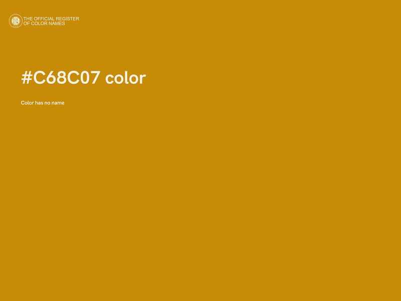 #C68C07 color image
