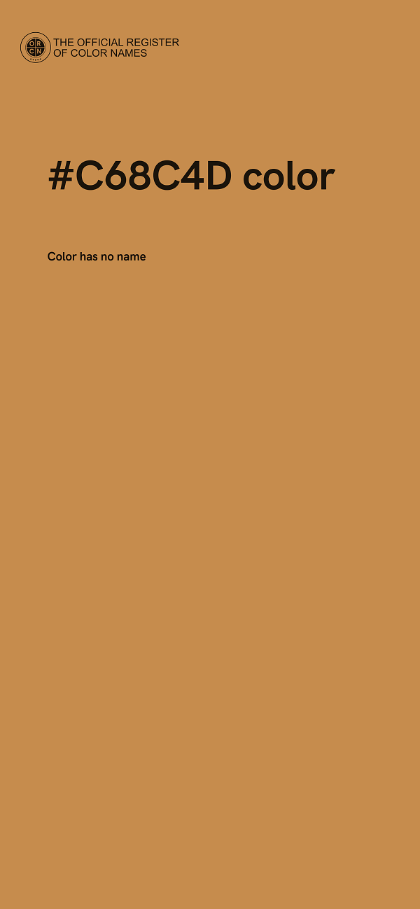 #C68C4D color image