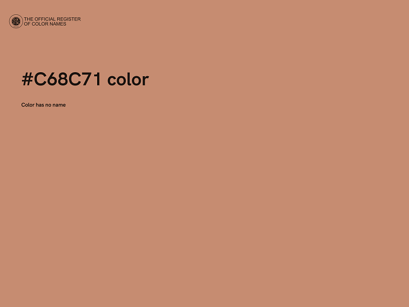 #C68C71 color image