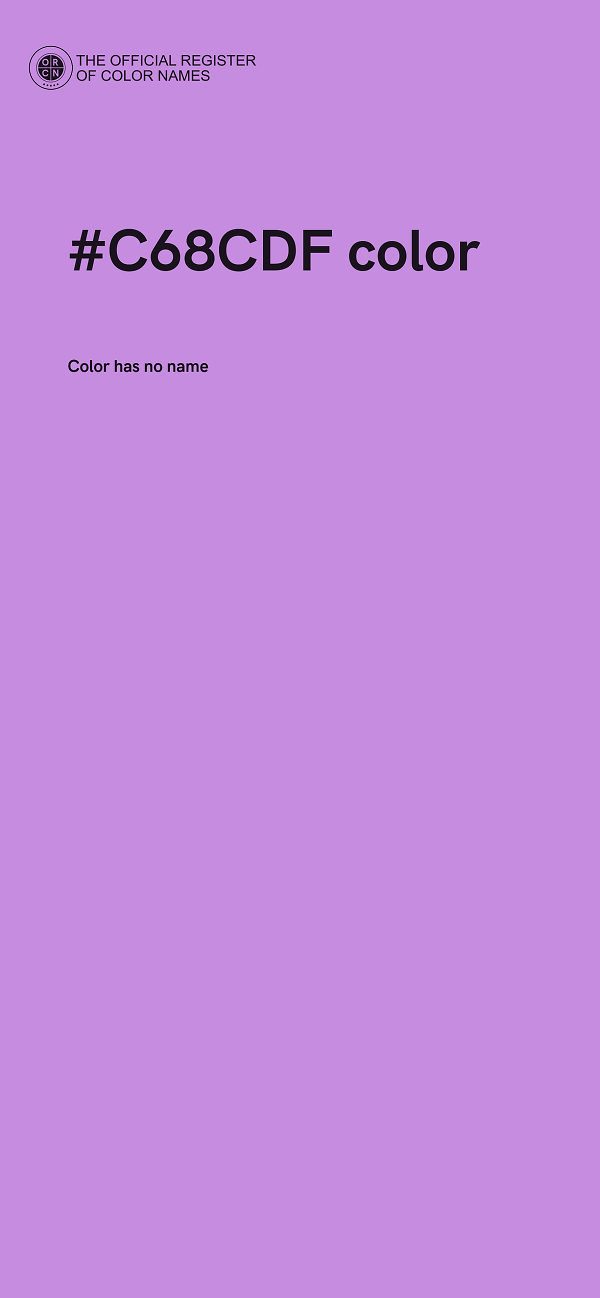 #C68CDF color image