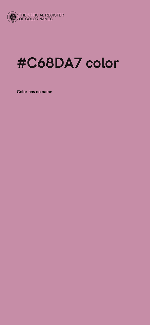 #C68DA7 color image