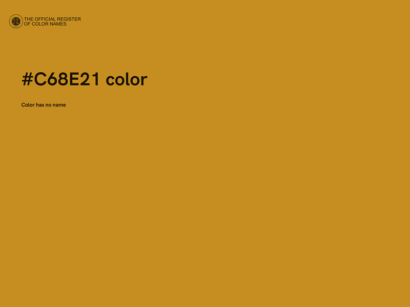 #C68E21 color image