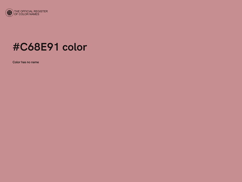 #C68E91 color image