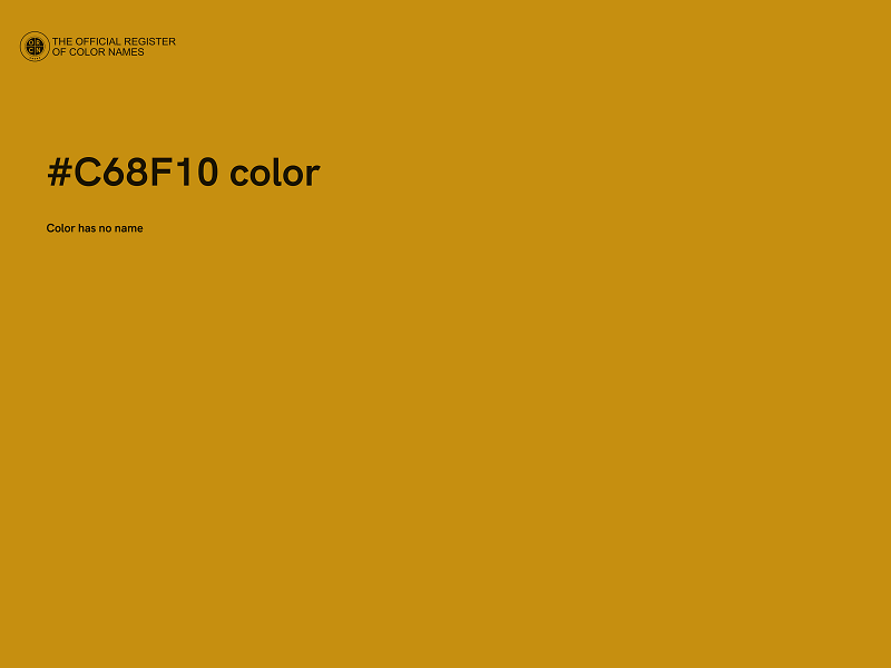 #C68F10 color image