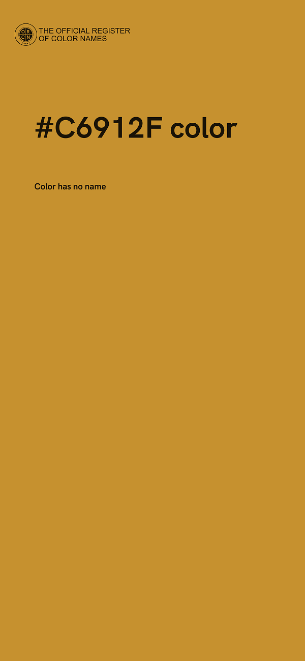 #C6912F color image