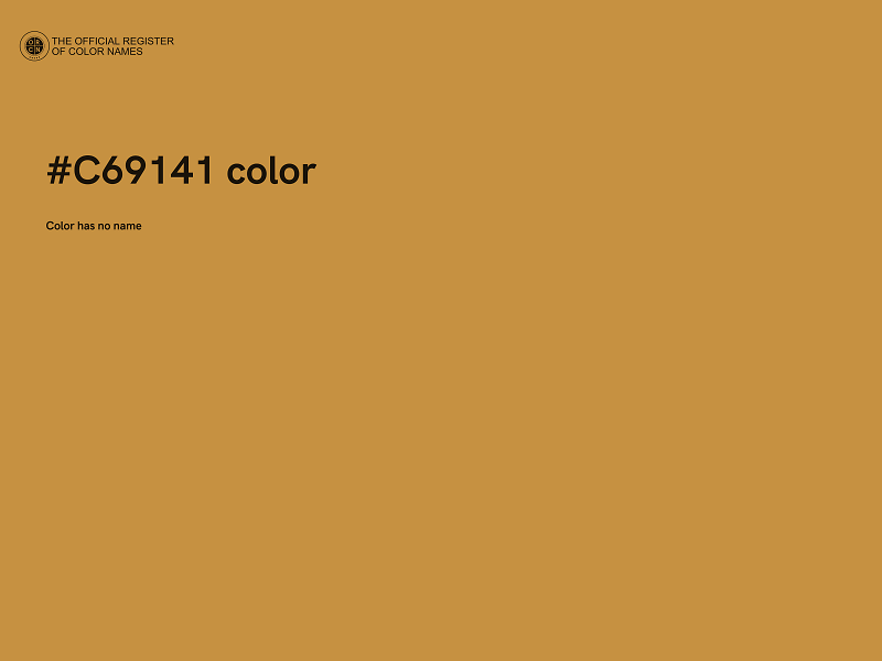 #C69141 color image