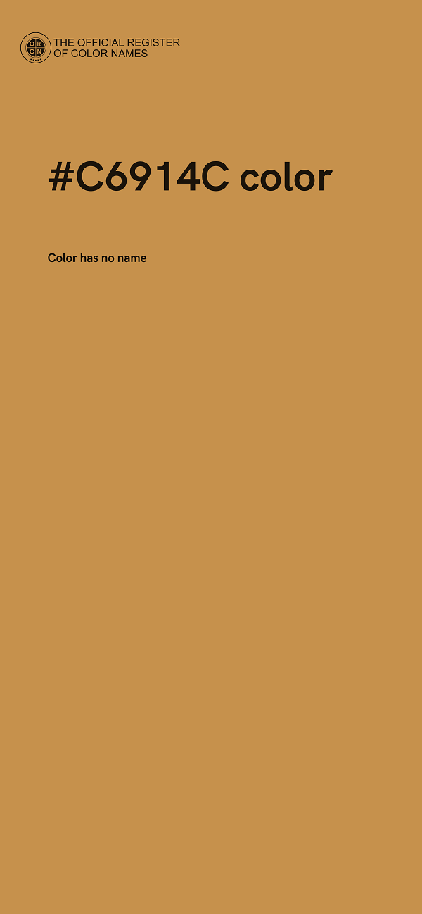 #C6914C color image