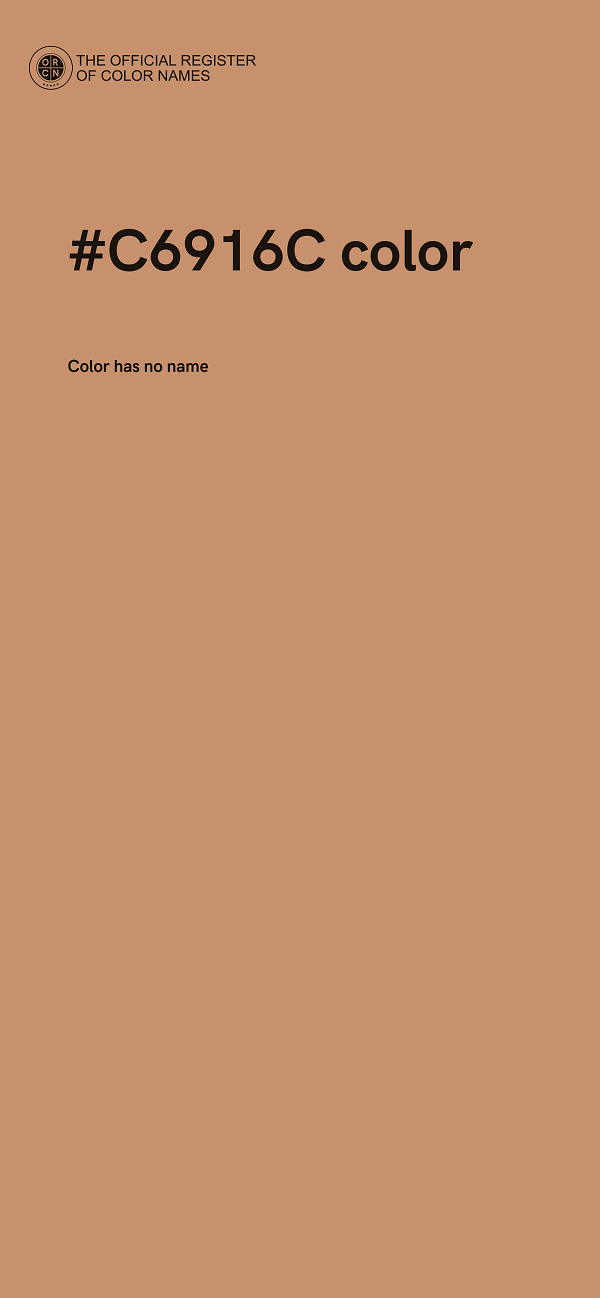 #C6916C color image