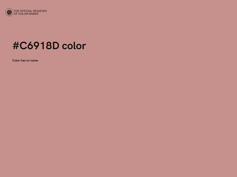 #C6918D color image