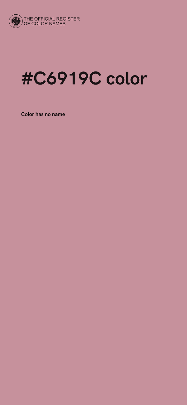 #C6919C color image