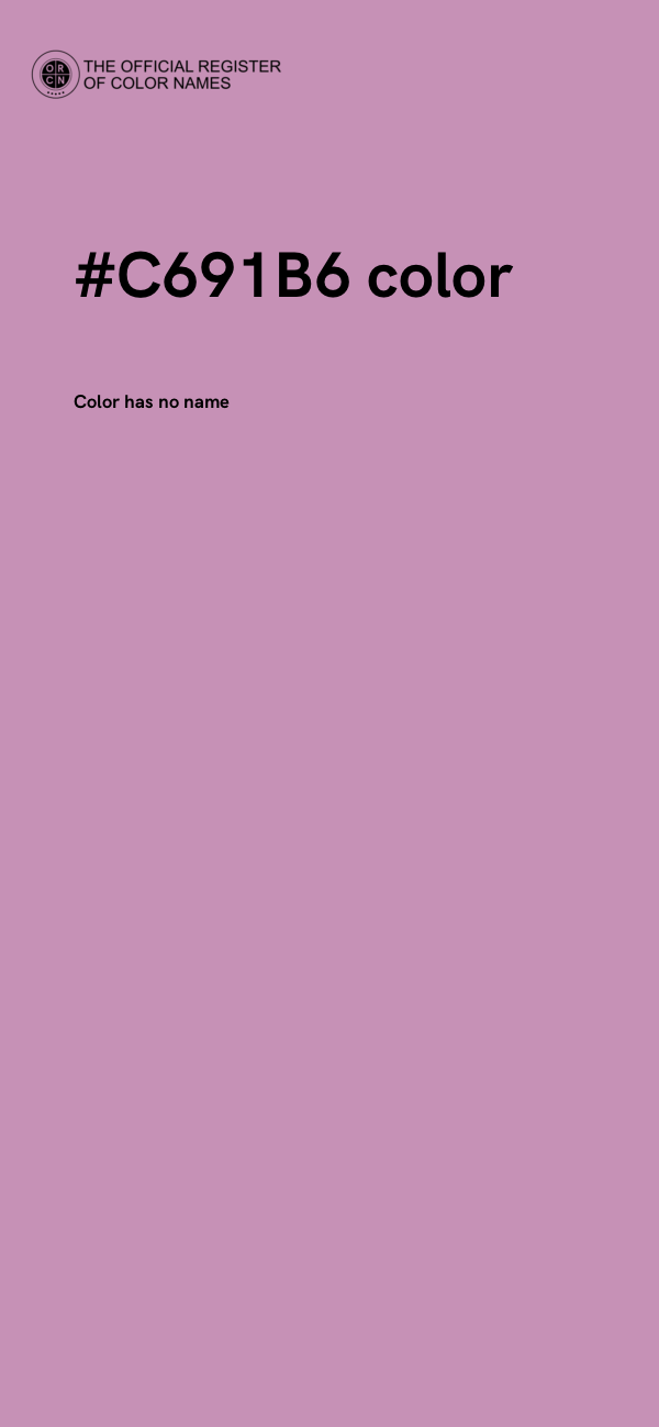#C691B6 color image