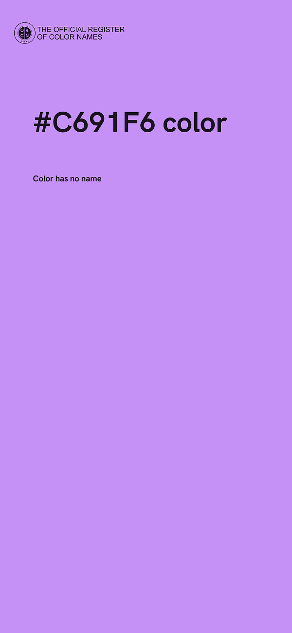 #C691F6 color image