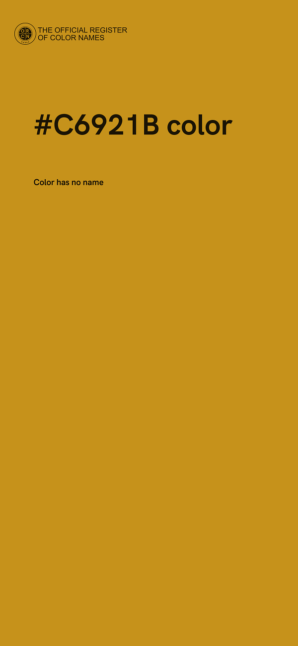 #C6921B color image