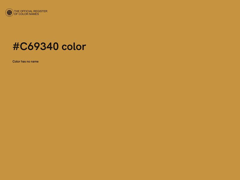 #C69340 color image