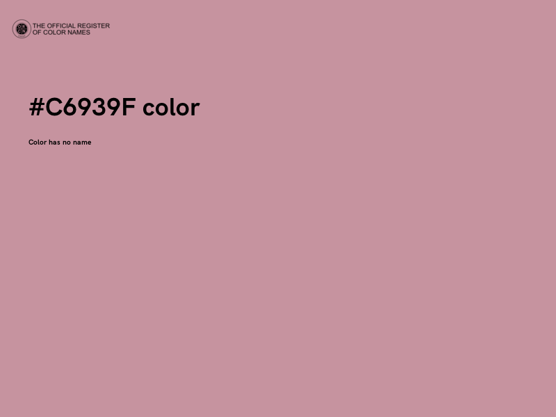 #C6939F color image