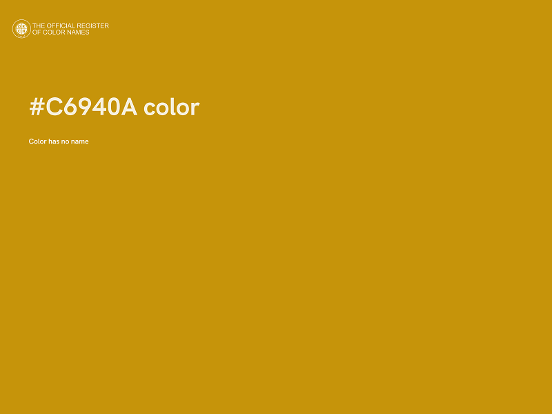 #C6940A color image