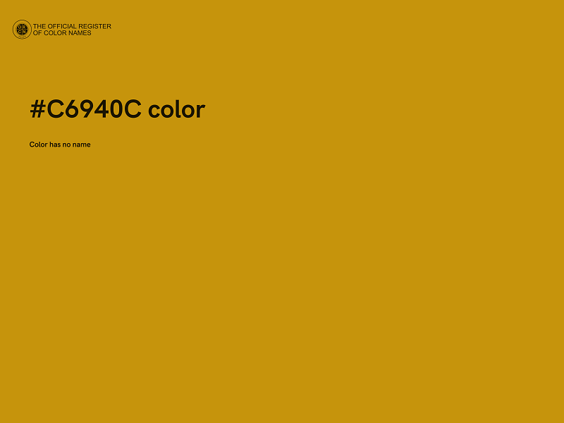 #C6940C color image