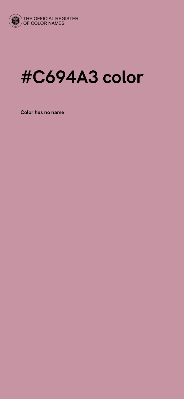 #C694A3 color image
