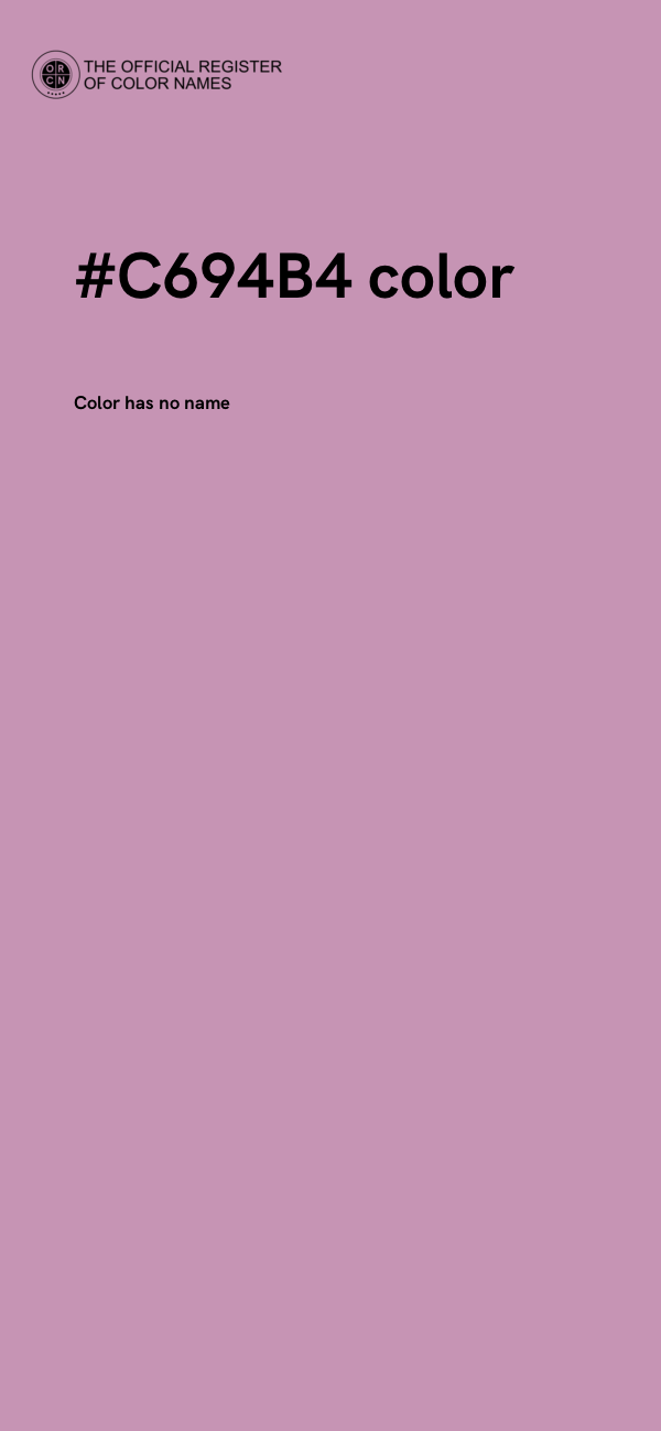#C694B4 color image