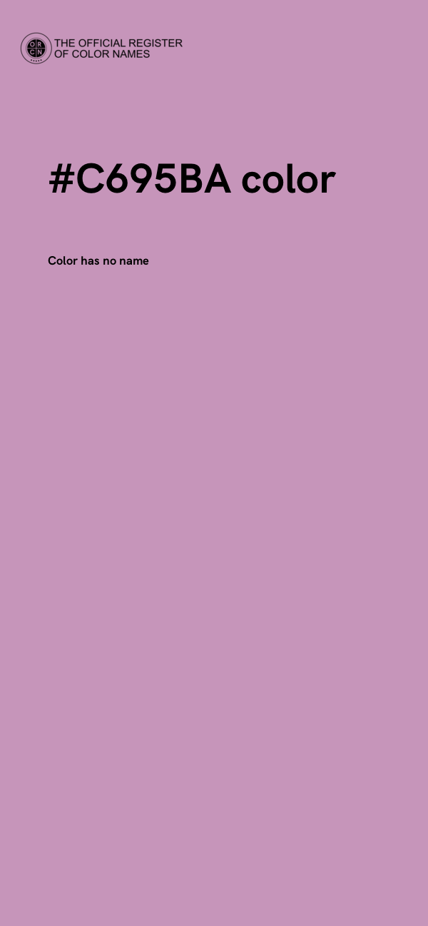 #C695BA color image