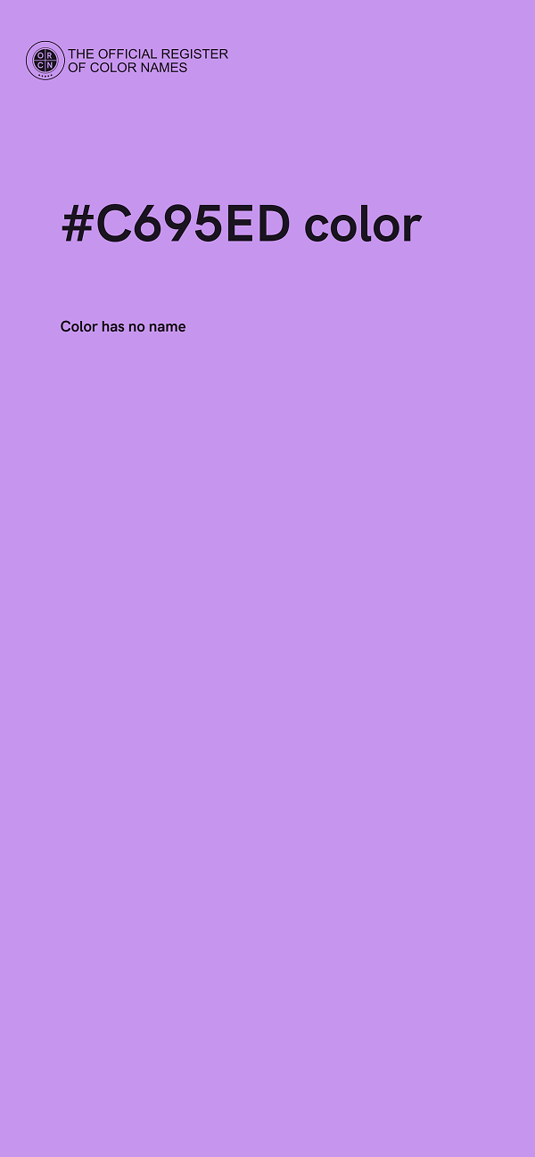 #C695ED color image